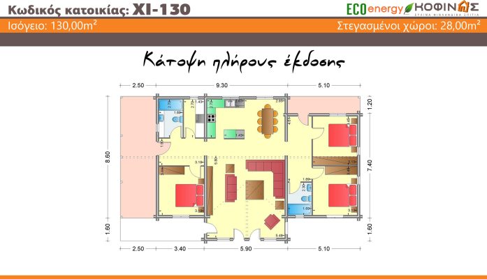 Prokataskeuasmena spitia KOFINAS SA, Energeiaki apodosi, antiseismika, xamili katanalwsi, villa,oikologiki katoikia