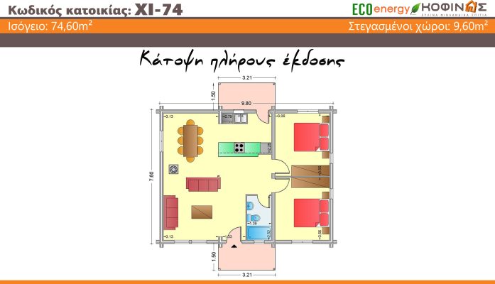 Prokataskeuasmena spitia KOFINAS SA, Energeiaki apodosi, antiseismika, xamili katanalwsi, villa,oikologiki katoikia