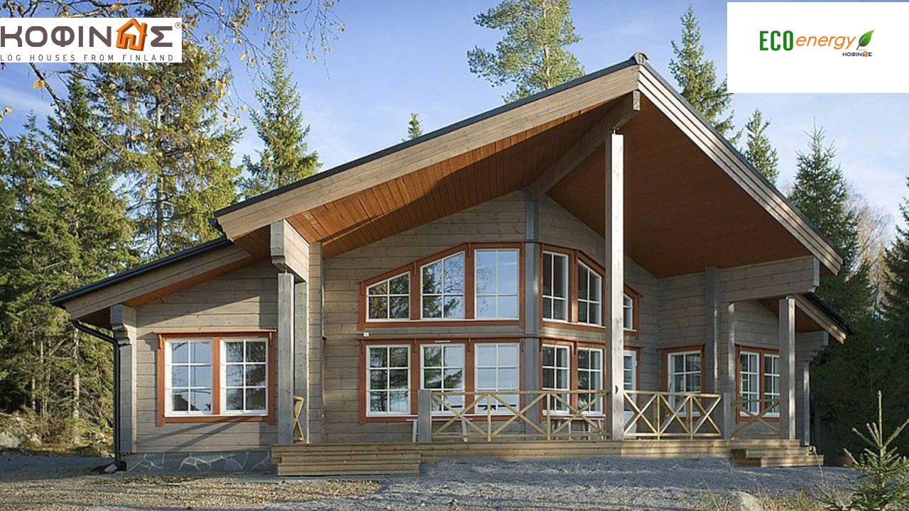 1-story log house XI-86, total surface of 86,70 m² featured image
