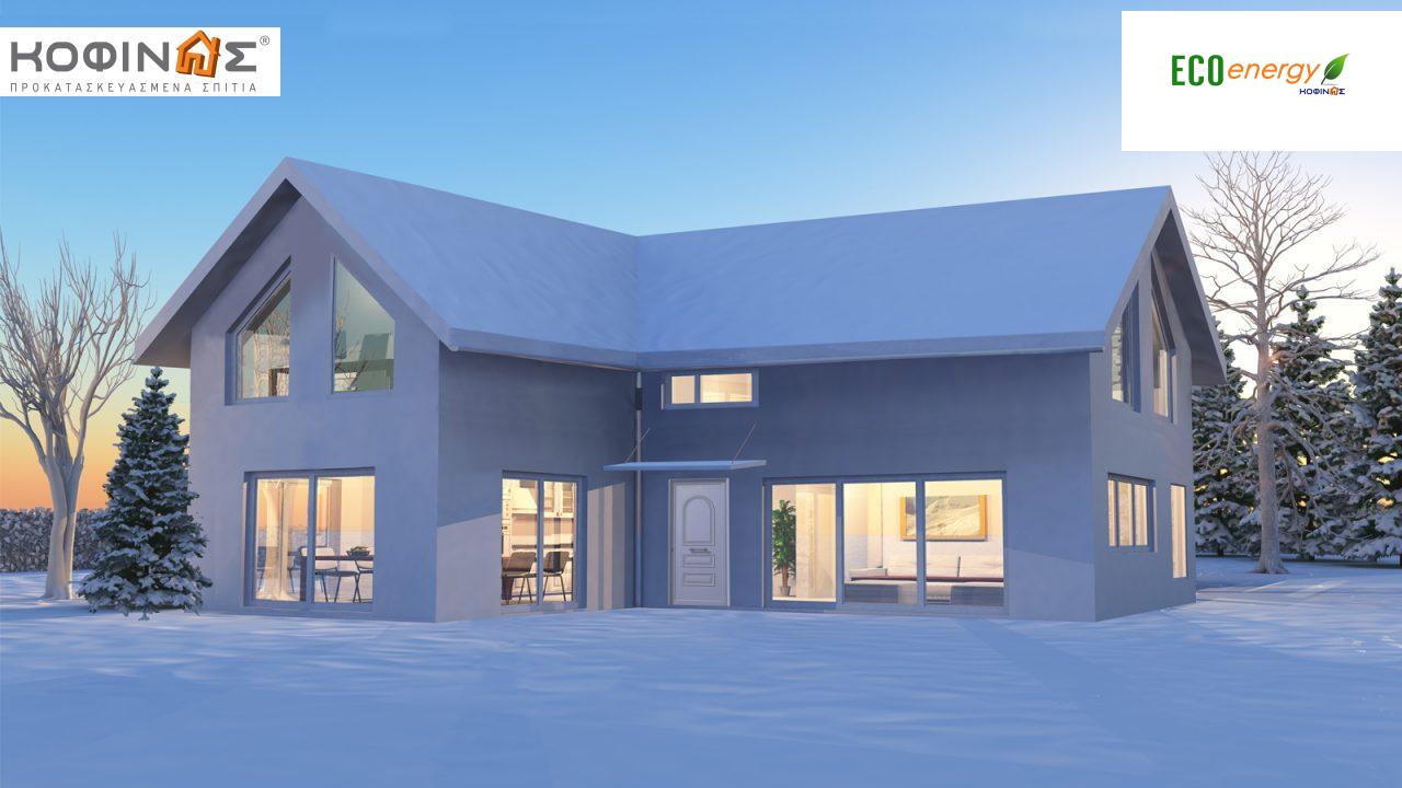 Einstöckiges Haus mit Dachgeschoss IS-115b, Gesamtfläche von 115,80 m², Gesamtfläche der überdachten Räume 23,03 m². featured image