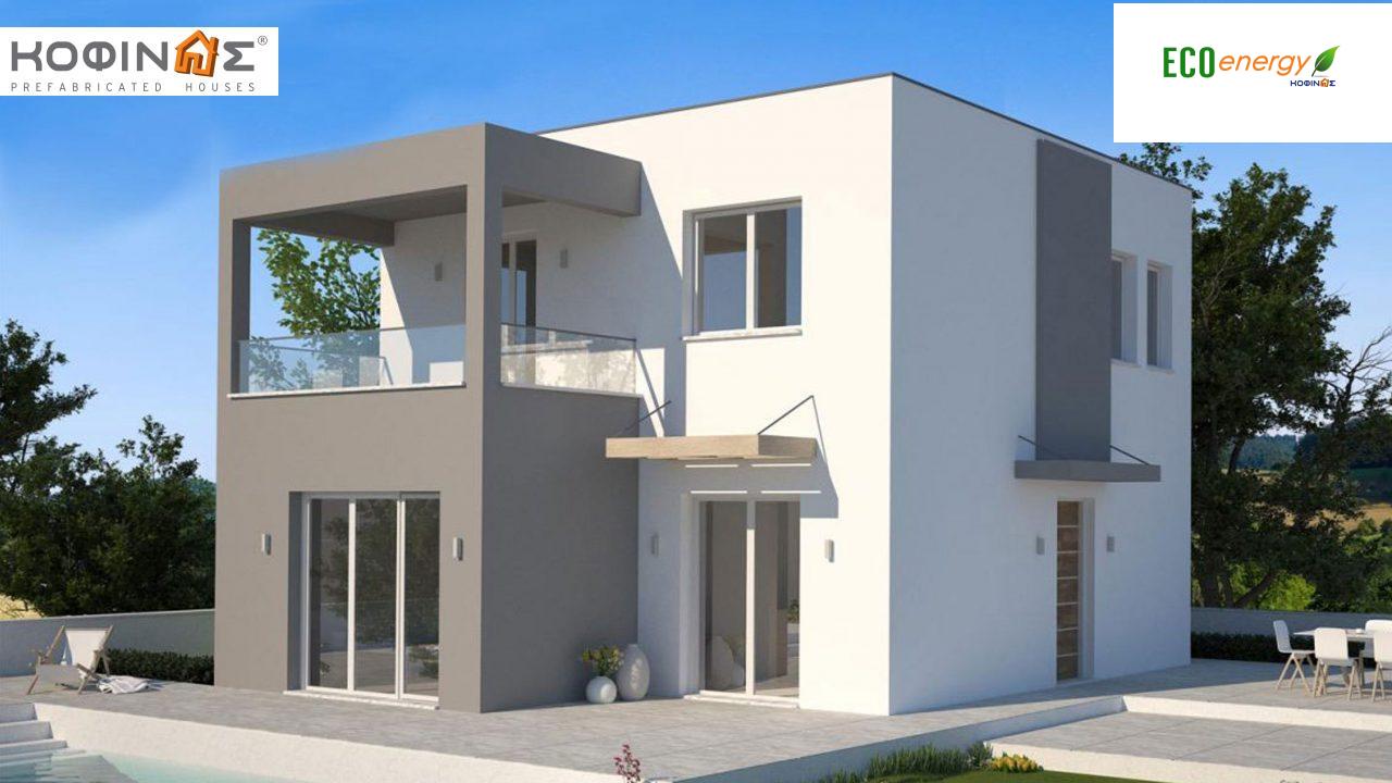 2-story house ΚD1-125, total surface of 125,84 m² ,covered roofed areas 14,22 m²,balconies 10,30 m² featured image