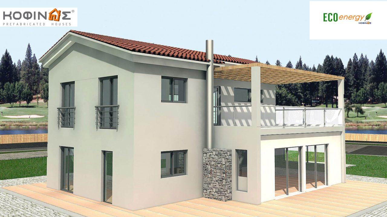2-story house D-178, total surface of 178,80 m²,covered roofed areas 40.46 m²,balconies 37.91 m²0