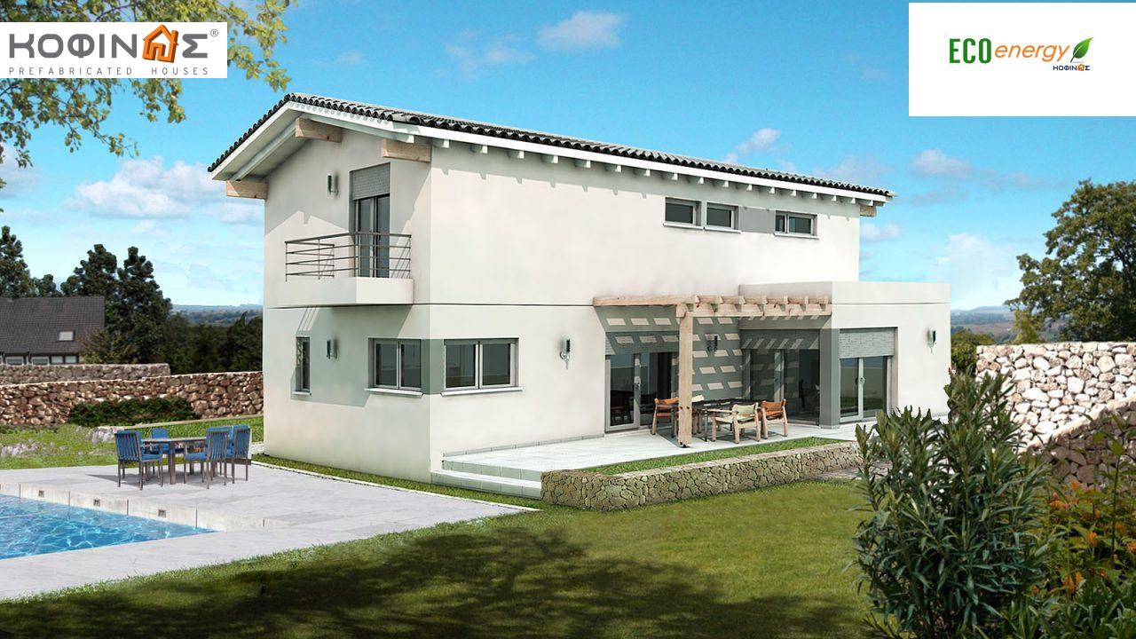 2-story house D-154, total surface of 154,70 m², covered roofed areas 18.15 m²,balconies 2.80 m² featured image