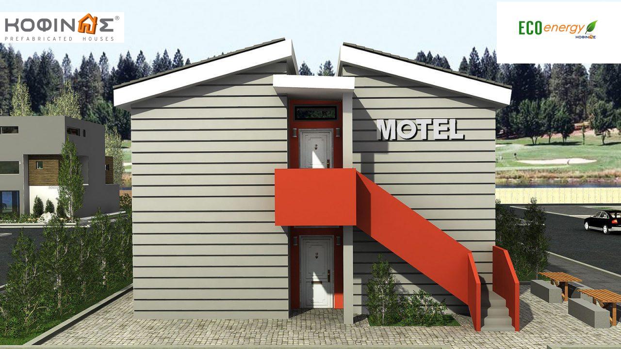 2-story Motel E-394, total surface of 394,50 m²,covered areas 22.80 m²0