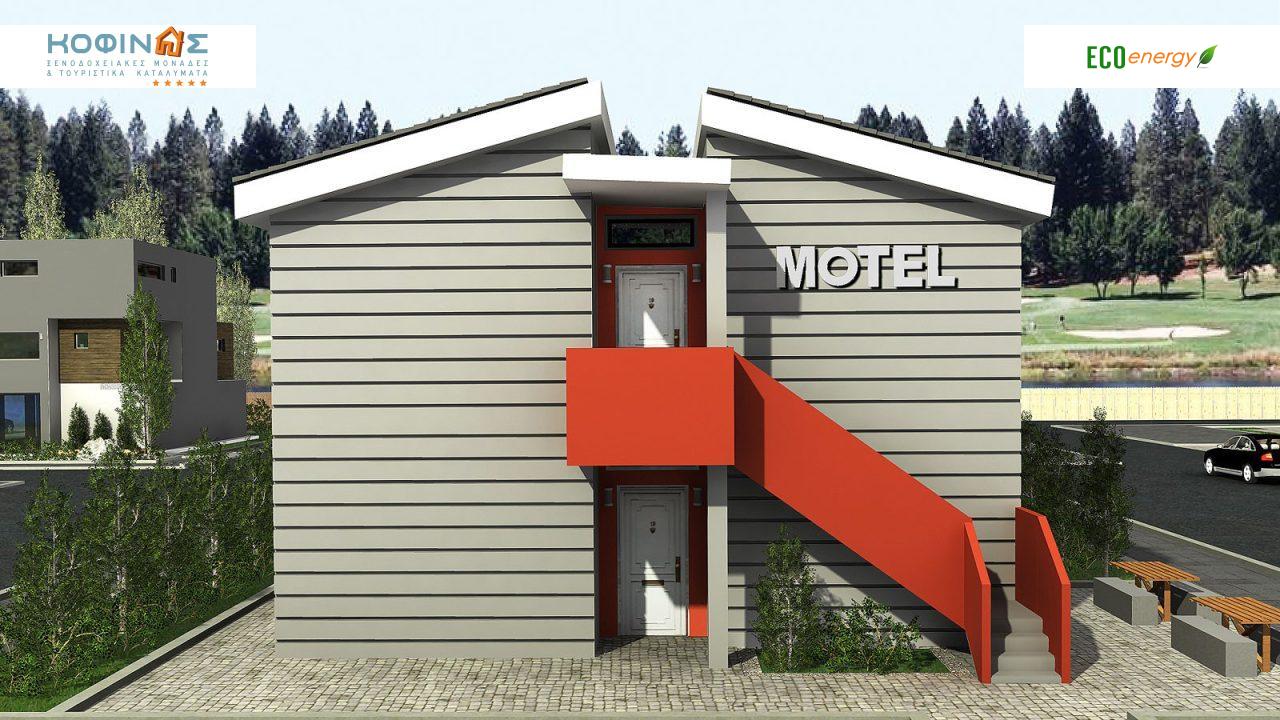 Διώροφο Motel E-394, συνολικής επιφάνειας 394,50 τ.μ., συνολική επιφάνεια στεγασμένων χώρων 22,80 τ.μ.0