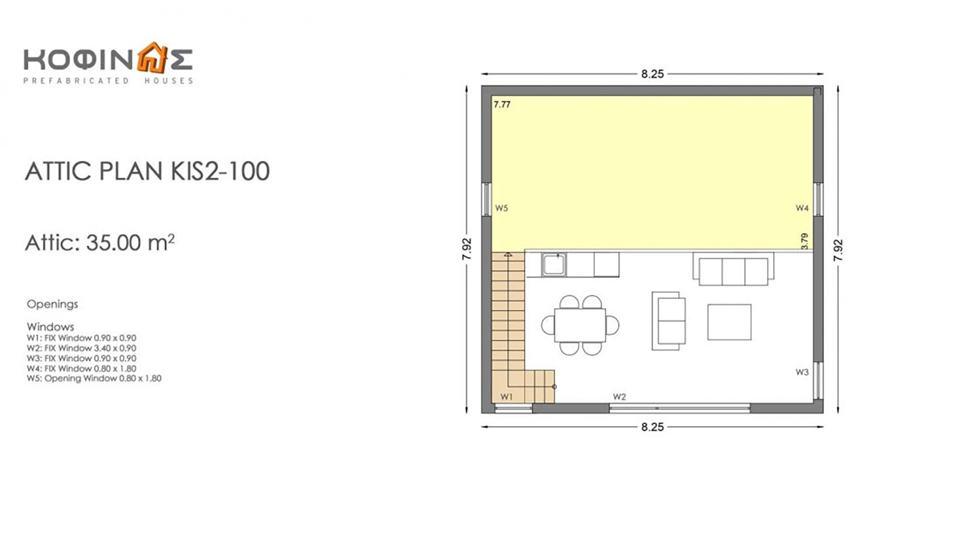 Single story house, KIS2-100 (100,37m²)