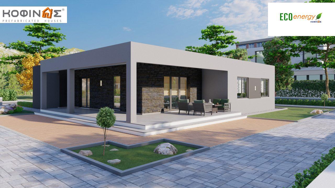 1-story house I-119, total surface of 119,08 m², +Garage 25.80 m²(=144,88 m²), covered roofed areas 47,64 m²2