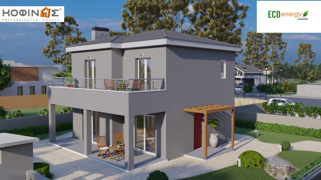 2-story house D-115, total surface of 115,58 m²,covered roofed areas 24,33 m²,balconies 20,14 m² featured image