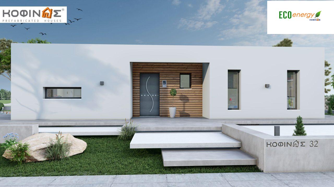 1-story house I-113, total surface of 113,24 m² , covered roofed areas 19,18 m²1