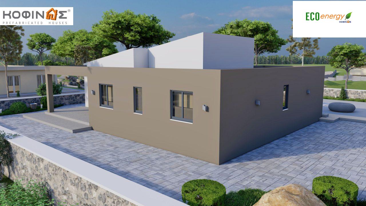 1-story house I-117, total surface of 117,99 m², roofed areas 39,99 m²1