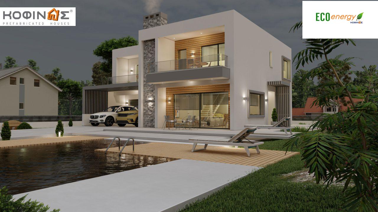 2-story house D 183B, total area 183.77 m²., +garage 41.98 m²(= 225,75 m²), covered areas 59.80 m², and balconies 28.09 m² featured image