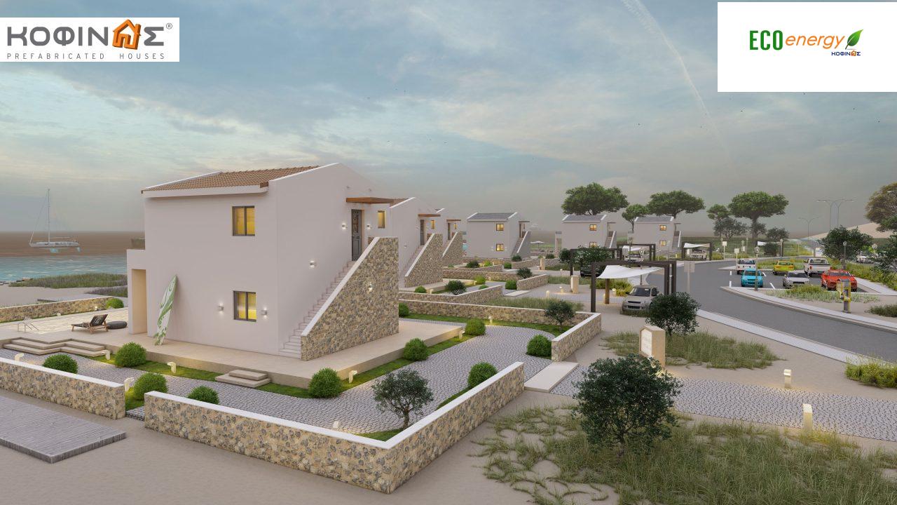 House complex E-600, total surface of 12 x 50,12 = 601,44 m²,covered areas 30,80 m², balconies 72,00 m²4