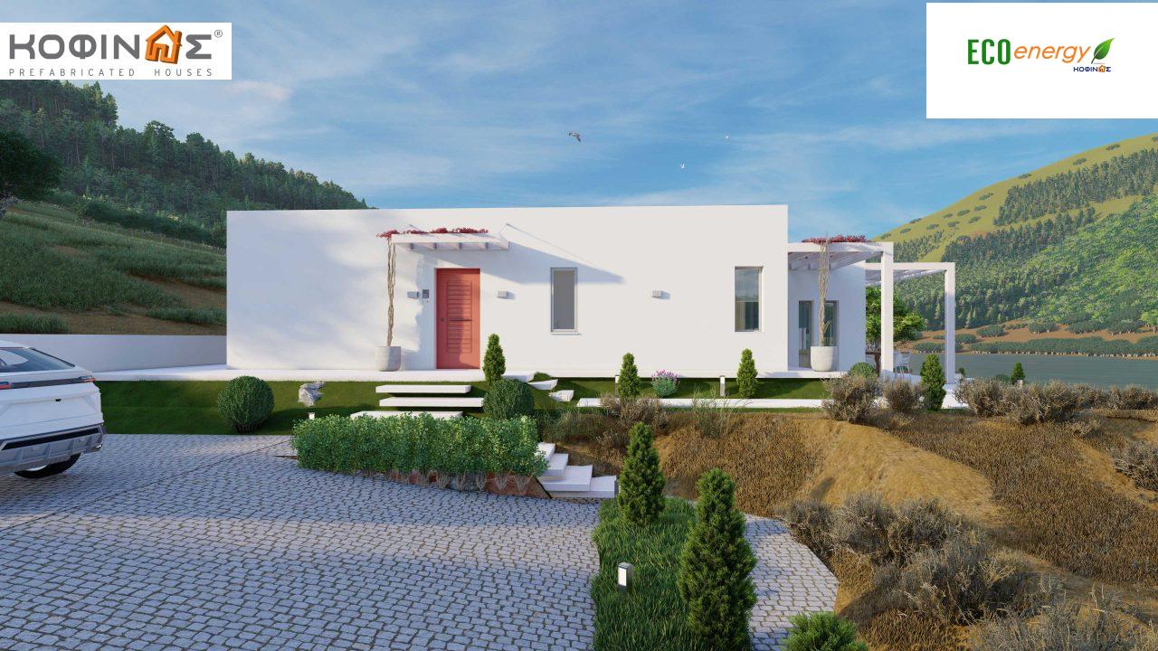1-story house Ι-180, total surface of 180.38 m², Covered roofed areas 42,63 m²1