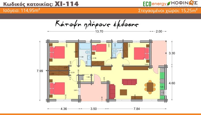 Prokataskeuasmena spitia KOFINAS SA, Energeiaki apodosi, antiseismika, xamili katanalwsi, villa,oikologiki katoikia