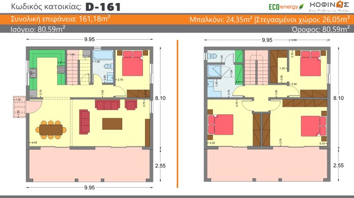 Floor plan of a new costed residence - KOFINAS - This is how the Future is Built