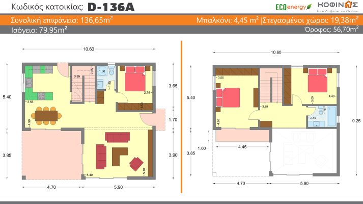 Kofinas-Etsi-xtizetai-to-mellon-D-136A - new house by KOFINAS SA-2-story