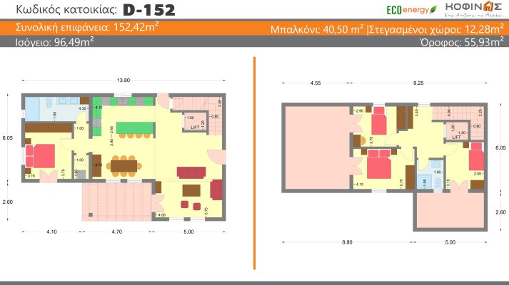 Kofinas-Etsi-xtizetai-to-mellon-D-152 - new house by KOFINAS SA-2-story