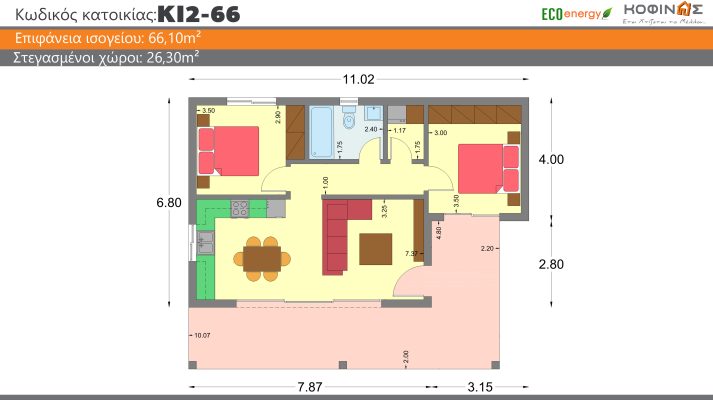 תוכנית קומה של בית מגורים חדש ומתומחר - KOFINAS - כך בונים את העתיד