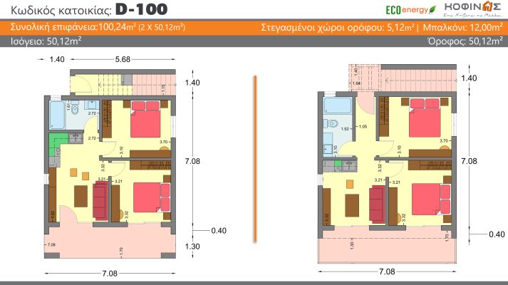 Kofinas-prefabricated-houses-2-d100-Prokataskeuasmena spitia KOFINAS SA, Energeiaki apodosi, antiseismika, xamili katanalwsi, villa,oikologiki katoikia