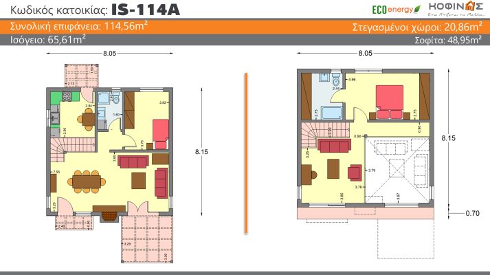 Nea katoikia-is-114A,Prokataskeuasmena spitia KOFINAS SA, Energy apodosi, antiseismic, xamili katanalwsi, villa, oikologiki katoikia