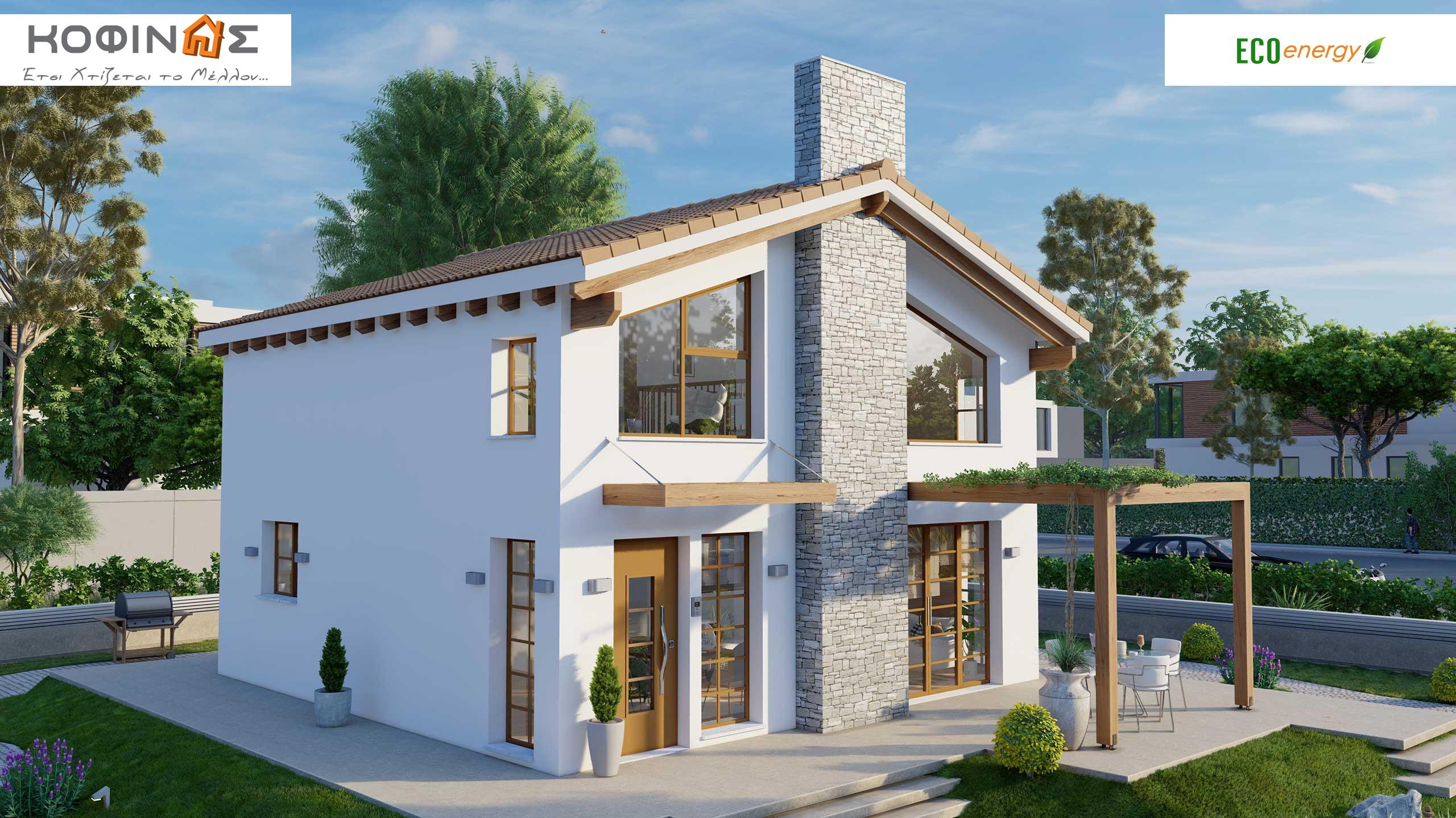 Prokataskeuasmena spitia KOFINAS SA, Energy apodosi, antiseismic, xamili katanalwsi, villa, oikologiki katoikia