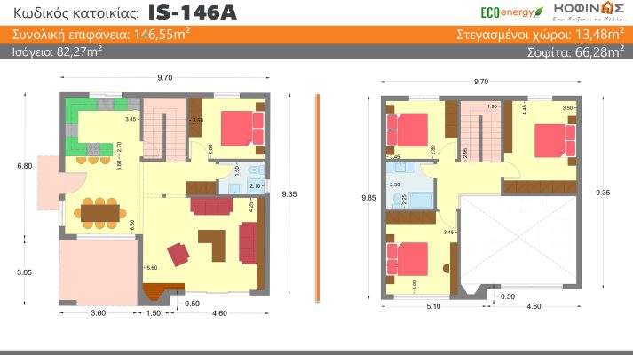 Kofinas-Etsi-xtizetai-to-mellon-IS-146A - new house by KOFINAS SA-1-story-with-attic-plan