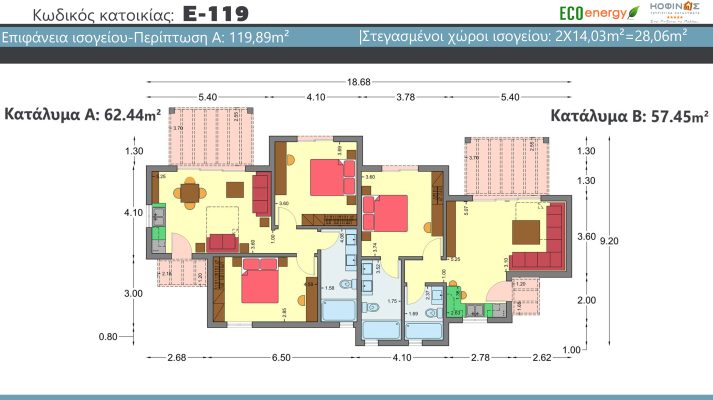 Prokataskeuasmena spitia KOFINAS SA, Energeiaki apodosi, antiseismika, xamili katanalwsi, villa,oikologiki katoikia