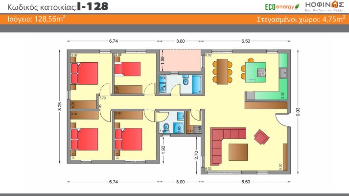 Prokataskeuasmena spitia KOFINAS SA, Energeiaki apodosi, antiseismika, xamili katanalwsi, villa,oikologiki katoikia