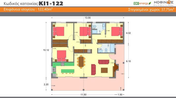 Price list-floor plan ΚI1-122-series KD1 (with Terrace). KOFINAS This is how the future is built...