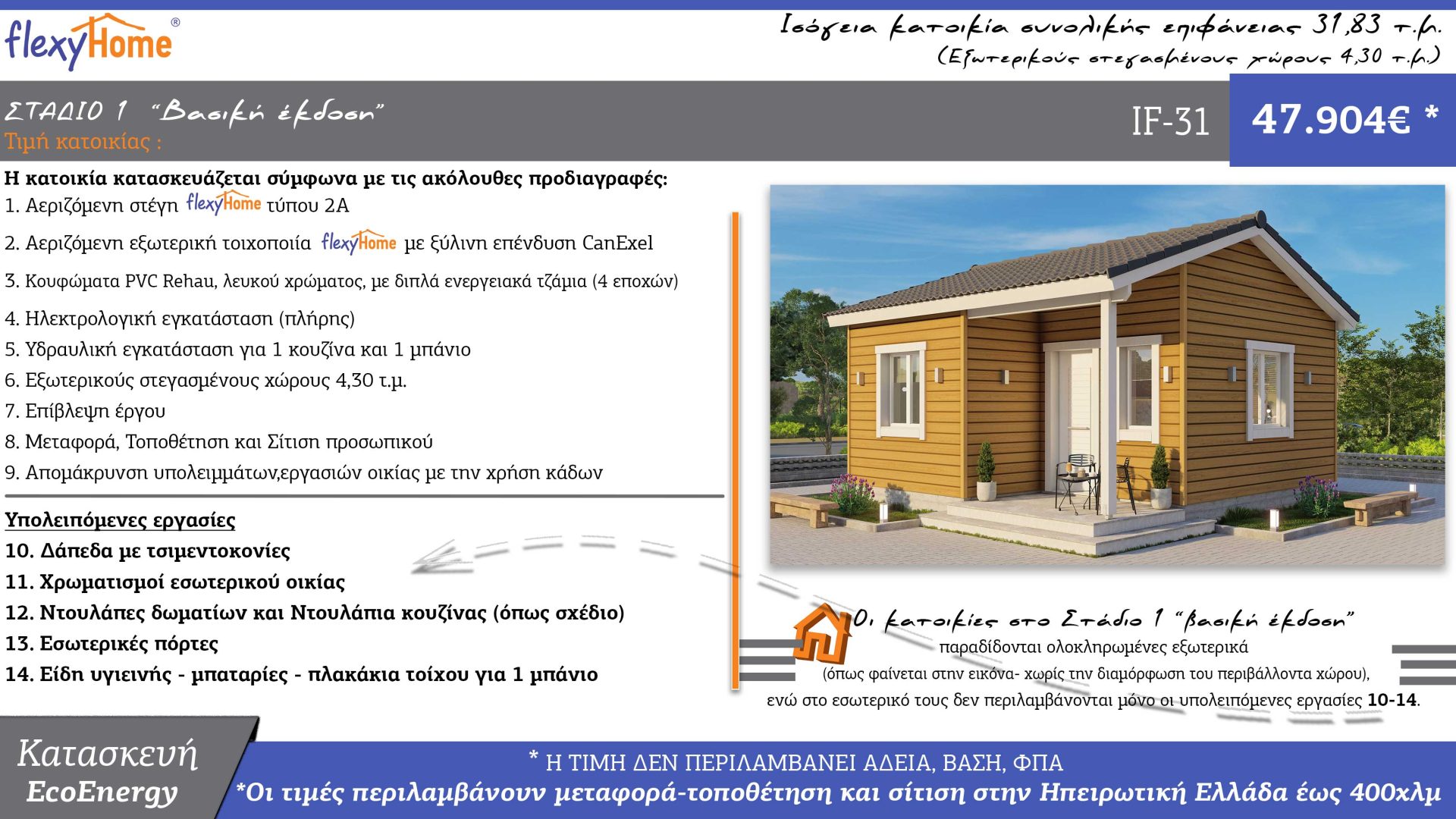 IF-31-τιμες-Νέος τιμοκατάλογος-Κοφινάς προκατασκευασμένα σπίτια
