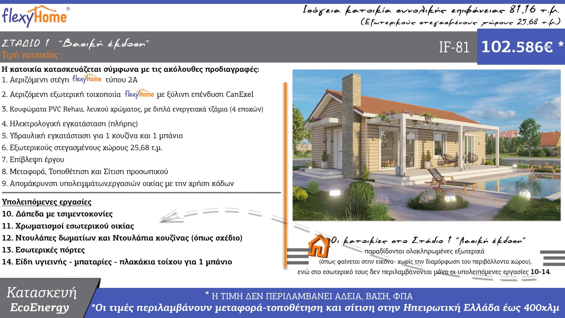FlexyHome-IF-81-Νέος τιμοκατάλογος-Κοφινάς προκατασκευασμένα σπίτια